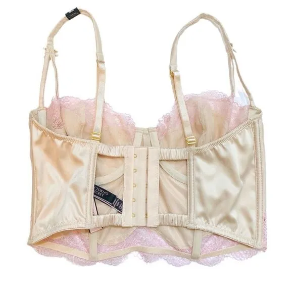 Victoria's Secret Dream Angels Luxe Satin Bustier and Panty Set